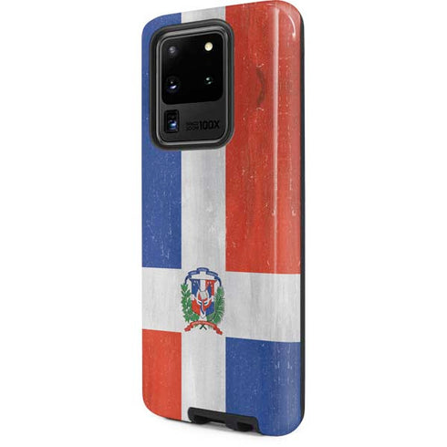 Dominican Republic Flag Distressed Galaxy S20 Ultra 5G Pro Case